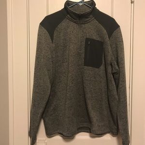 Mens Eddie Bauer quarter zip pull over sweater
